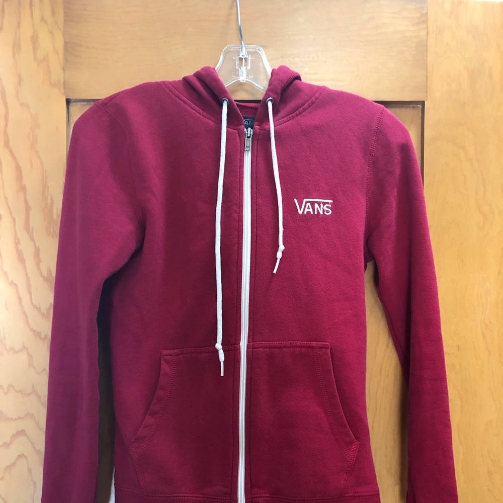 Vans zip up hoodie